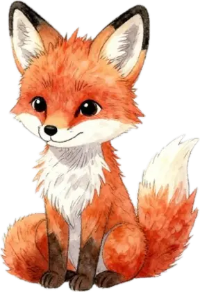 Ein kleiner Fuchs als Begleittier